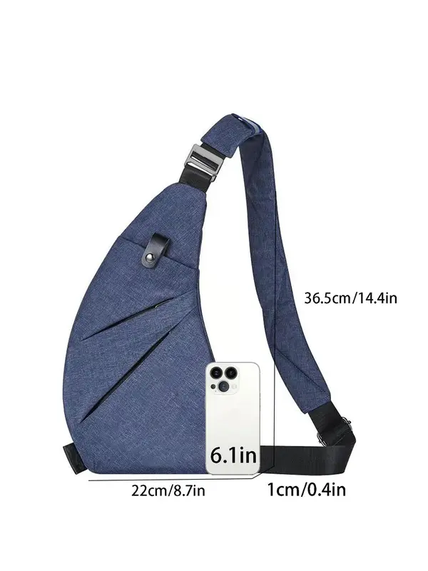 Women's Casual Solid Color Zipper Fanny Pack, Fashionable Versatile Chest Bag for Daily Used, Casual Trendy Versatile High-quality Daily Commuting Bag 5