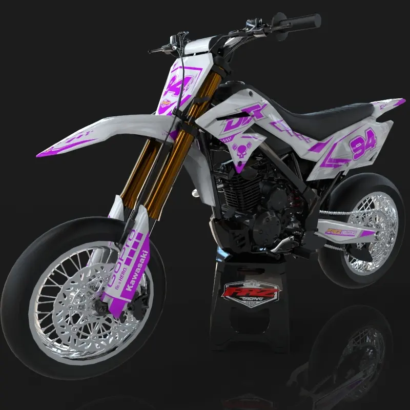 DD GRAPHICS Decal DTX DTRACKER Full Body  CRF - KLX BF - WR - DTX BISA REQUEST DESAIN 6