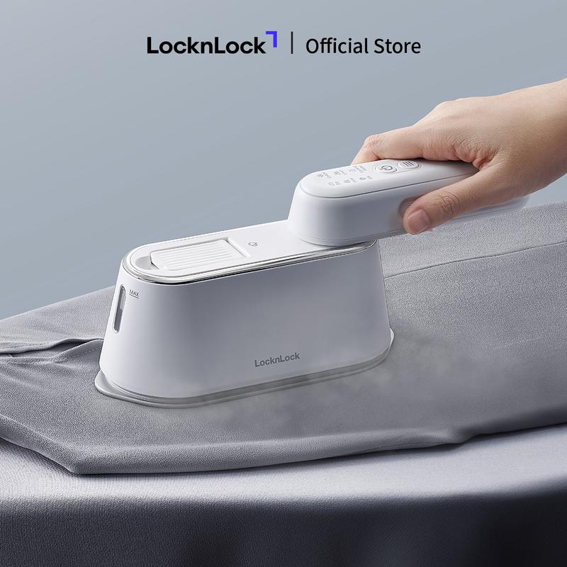 Bàn ủi, Bàn Là hơi nước 2 trong 1 LocknLock ENI262WHT 2in1 steam iron 220-240V, 1100-1300W, 100ml - Màu trắng