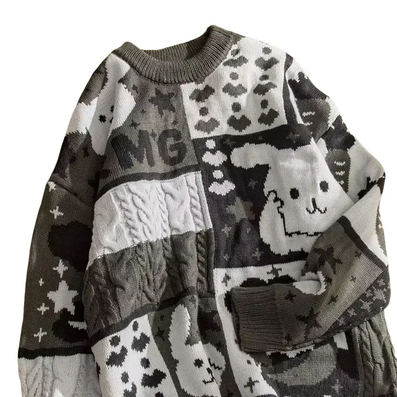 Áo Cardigan Nam, Phong Cách Cổ Điển Hàn Quốc, Thích Hợp Cho Các Cặp Đôi Nam Nữ, Có Ren Rừng, Đồ Len Phong Cách Lười Biếng, Dáng Rộng Vừa Vặn, Trang Phục Thường Ngày Hợp Xu hướng Cho Mùa Giáng Sinh, Mùa Thu Và Mùa Đông Menswear