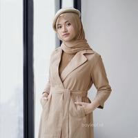 Gambar Bayleaf.id Rossa Coat Blazer Formal Size Jumbo - BEIGE, XXL dari bayleaf.id Kota Kediri 1 Tokopedia