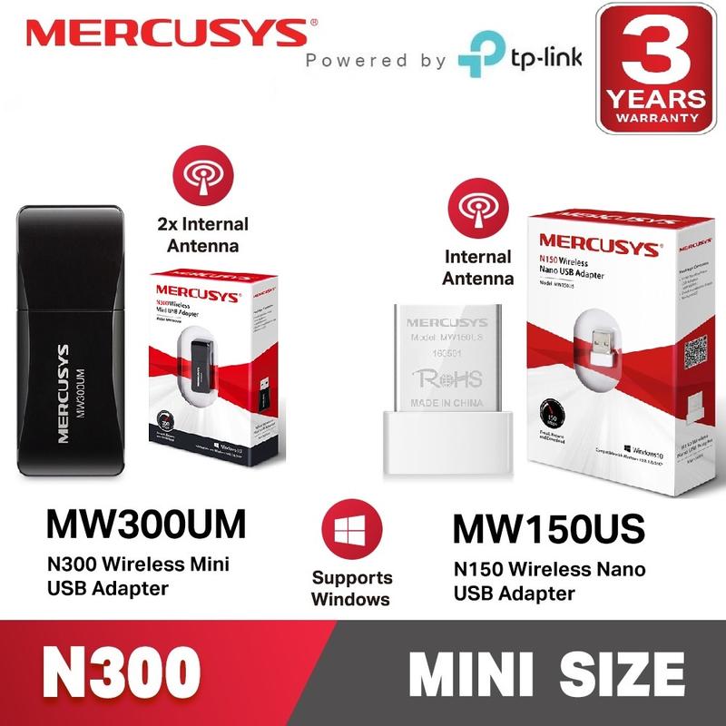 Mercusys Powered By TP LINK Mercusys MW150US N150 MW300UM N300 Wireless Mini Portable USB Wifi Adapter 