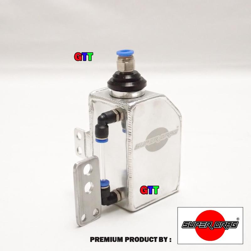 BOTOL TABUNG AIR RADIATOR ALUMINIUM UNTUK NINJA R/ RR, VIXION, CB 150 R NEW, CBR 150 Motor Engine 2