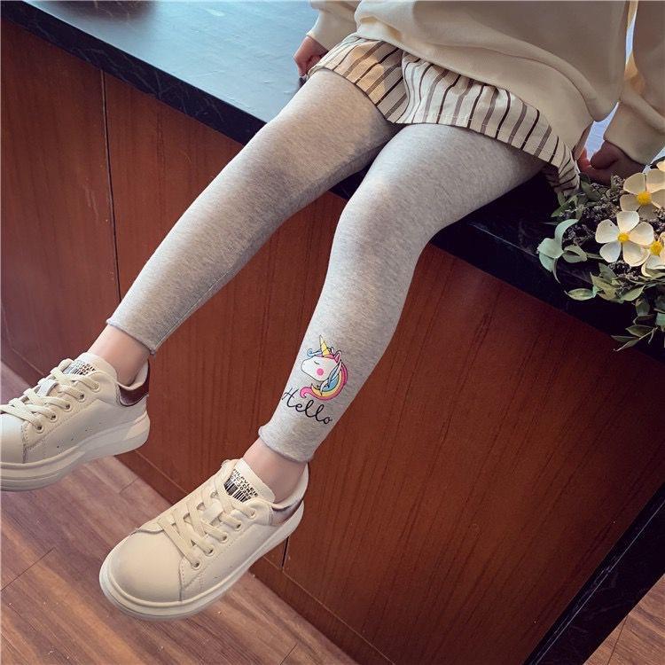Paket 3pcs random legging anak import 1-5tahun / bawahan anak import / celana legging anak perempuan import / legging balita / Bayi Baru lahir Bayi Balita Cewek Cowok Lembut Berpori Nyaman Katun Pink Hitam Abu Putih 4