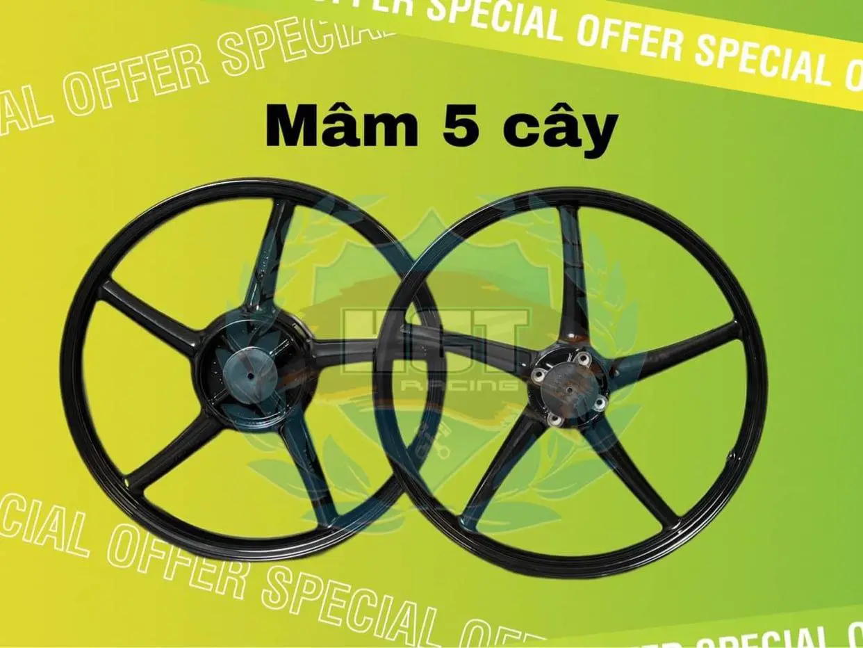 Mâm 5 cây CHÍNH HÃNG Enkei - ATRacing . lắp sirius, ex2010, EX135, EX150 , Sonic , Raider, Winer Phụ Kiện Phụ Tùng Vành