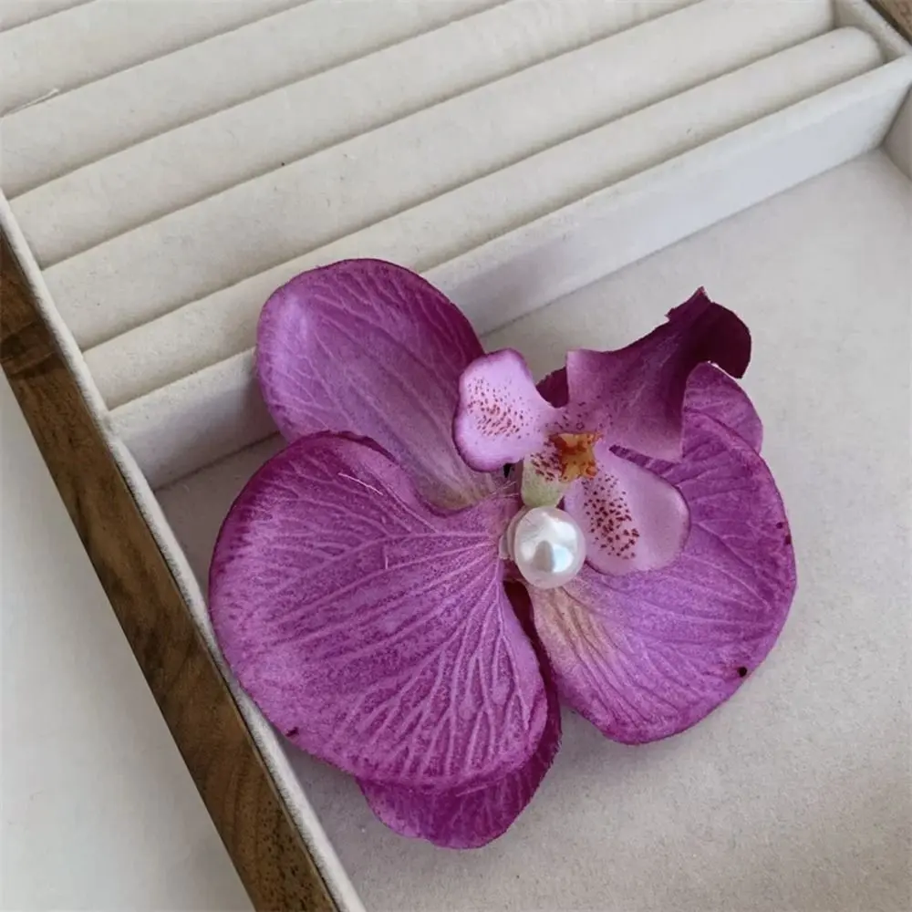 Cute Cloth Flower Hair Clip Butterfly Orchid Orchid Flower Hairpin Korean Style Female Hair Accessories Girl Hair Clip Girl