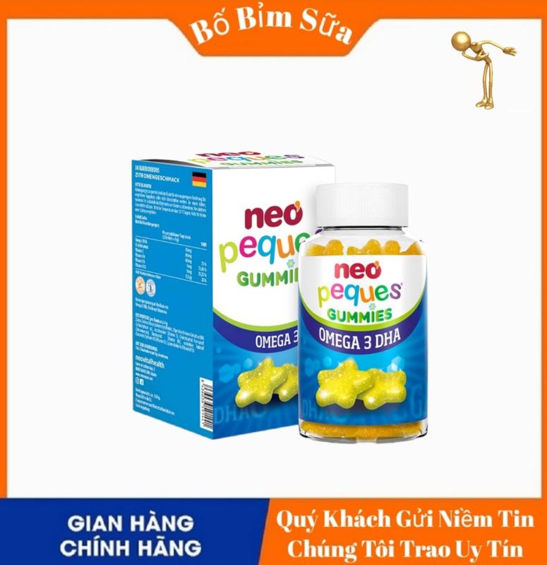 [ Chính Hãng ] NEO KIDS Gummies Omega 3 Cung Cấp DHA Vi Tảo Giúp Bé Thông Minh Hơn Và Cung Cấp Choline Cho Bé Ghi Nhớ Tốt Hơn Và Vitamin Cho Bé Hộp 60 Viên Nhai