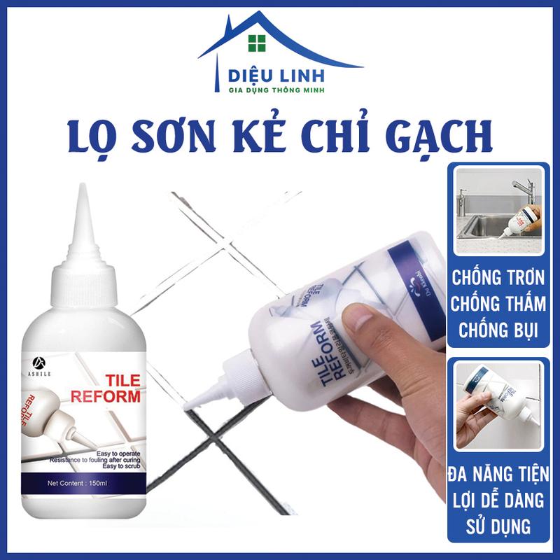 Lọ Sơn Chỉ Gạch Công Nghệ Hàn Quốc 280ml Keo Trám Trắng Khe Mạch Gạch Sạch Sẽ Dieulinhshop