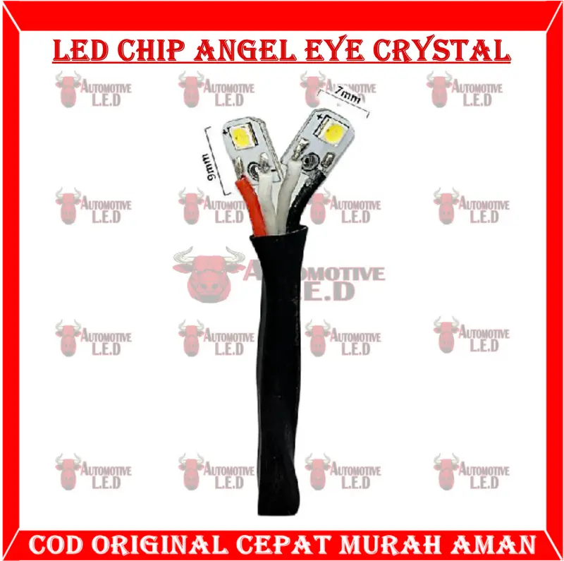 ORIGINAL LED CHIP RING KRISTAL LED CHIP ANGEL EYE KRISTAL SHROUD 2,5 INC DAN 3 INC LED RING LAMPU | LED SHROUD RING KRISTAL 2