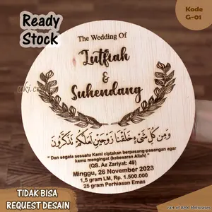 Kayu Nama Hiasan Box Mahar | Scrabbook | Kayu Grafir Nama Bulat Mahar/Hiasan Kayu Rustik Mahar Di Nama Kayu Bulat Custom Chipboard Isian Mahar Dekorasi Mahar Set Grafir Ukir Kayu Laser Nama Gift Baby Board