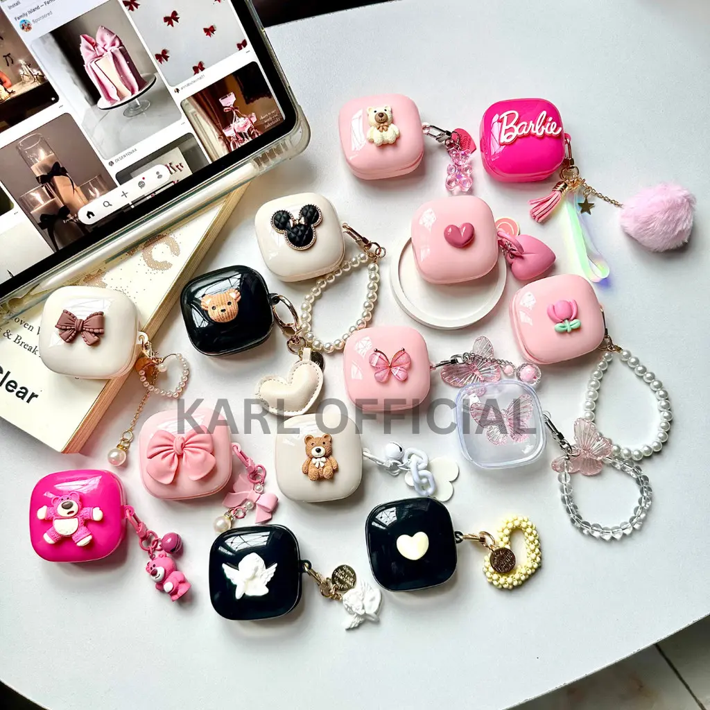 Case Compatible for R50i/R50i NC/R60i NC/K20i Anker Soundcore Premium Lucu Transparant New Version Casing Earphone TWS Pelindung Cover Karl