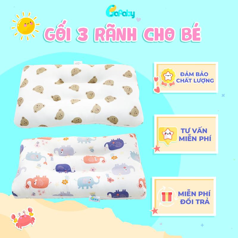  Gối Massage 3 Rãnh Cho Bé Thoáng Khí Giúp Ngủ Ngon Dành Cho Bé Từ 1 Tuổi - 333 