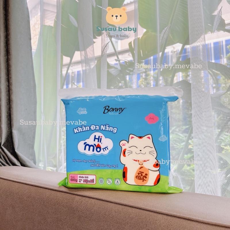 Khăn Khô/ Giấy Khô Vải Đa Năng Bonny Hi Mom Mềm Mại An Toàn Cho Bé 600gr
