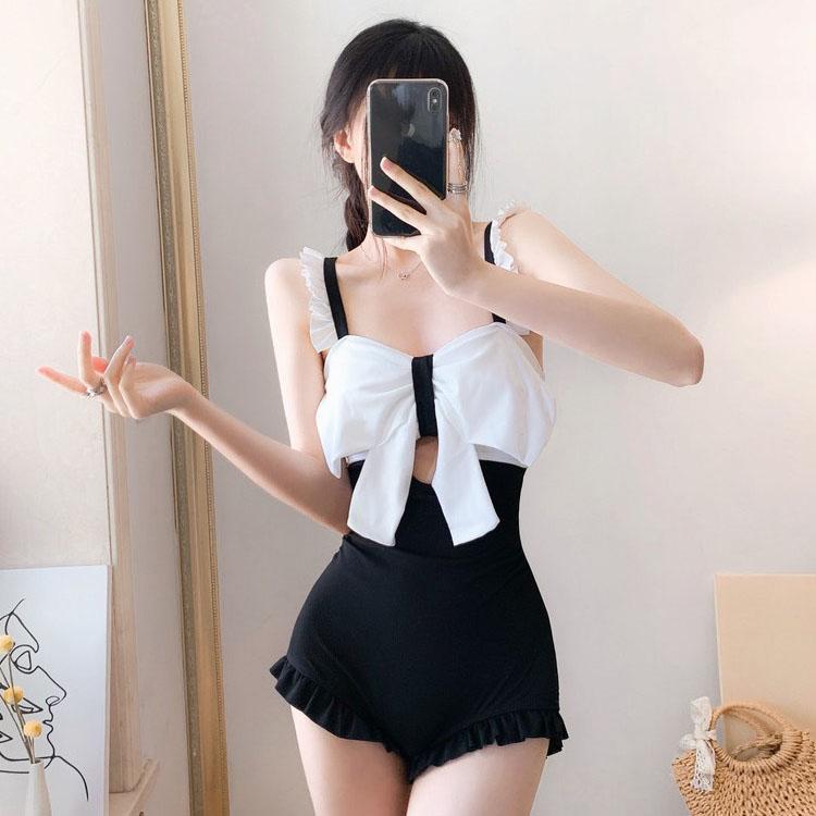 Product Introduction of Áo tắm liền thân hai dây đi biển đẹp Đồ bơi nữ một mảnh kín đáo bikini 15