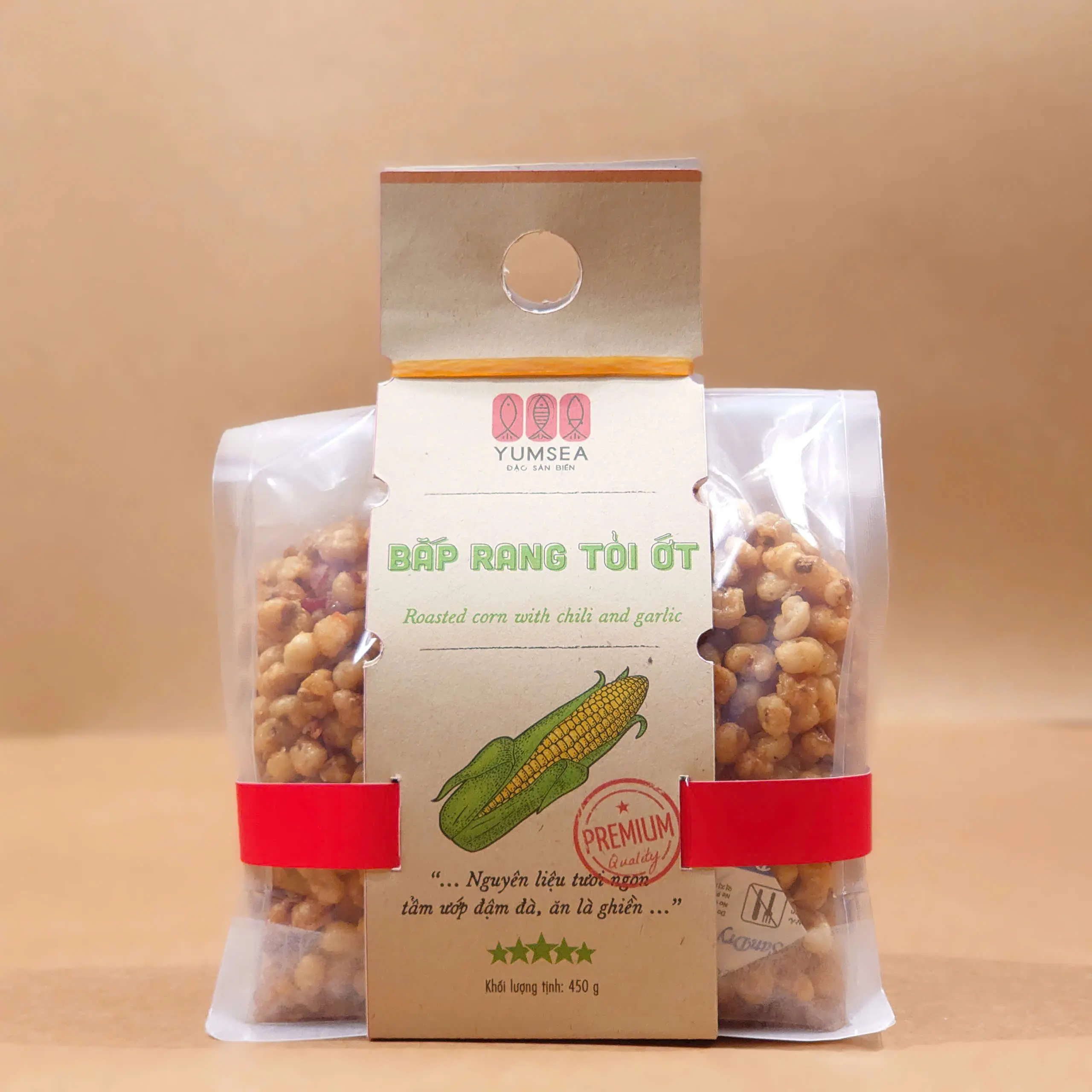 Bắp Rang Tỏi Ớt Yumsea - Hương Vị Đậm Đà, Thơm Ngon, Bổ Sung Năng Lượng Và Chất Dinh Dưỡng