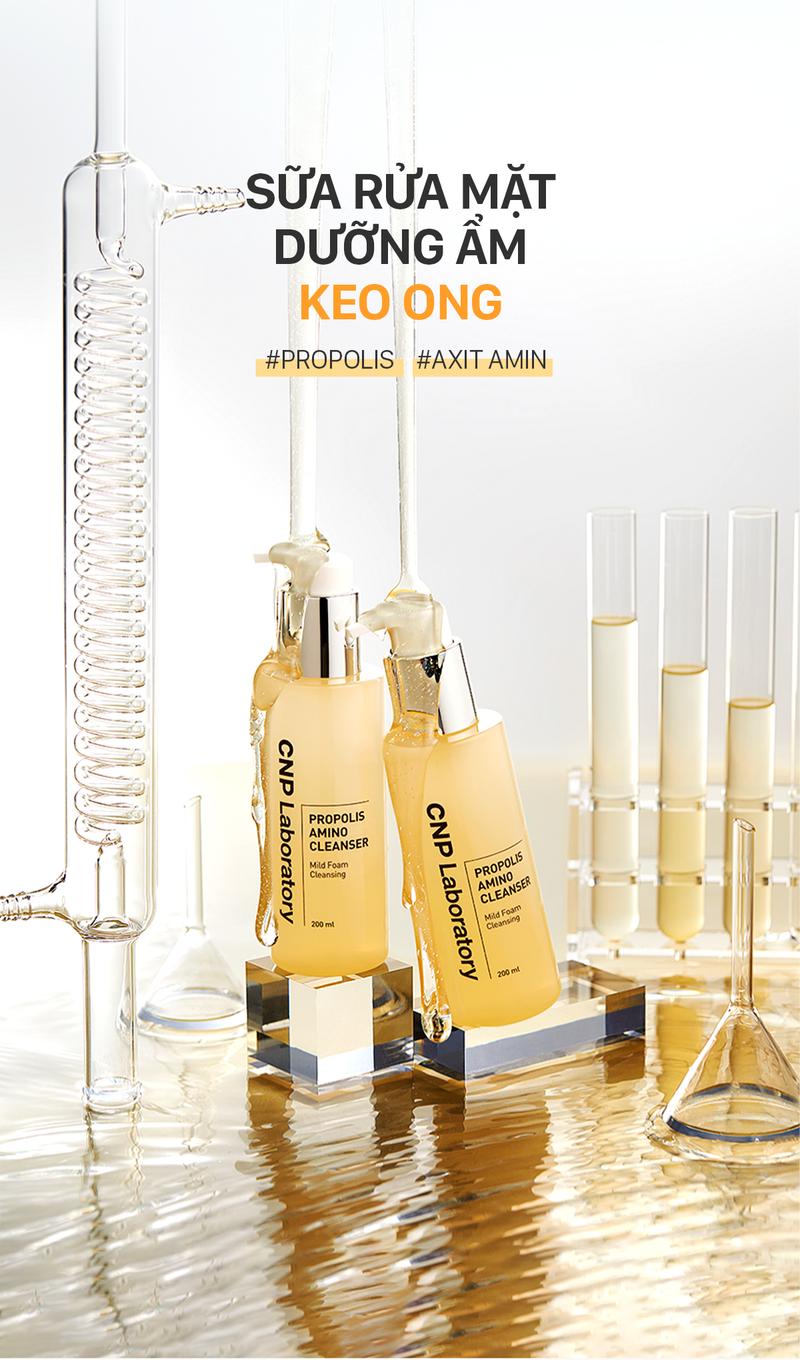 Product Introduction of [CNP Laboratory Official]  Sữa rửa mặt keo ong dịu nhẹ phục hồi dành cho mọi loại da CNP Laboratory Propolis Energy Cleanser 200ml 8