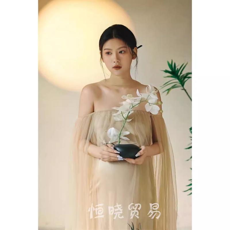 Product Introduction of Quần áo chụp ảnh thai sản, Chủ đề Studio, Phong cách Pop Indie thời trang, Váy áo ống, Thích hợp cho bà mang thai, phong cách chân dung, Potbelly 1
