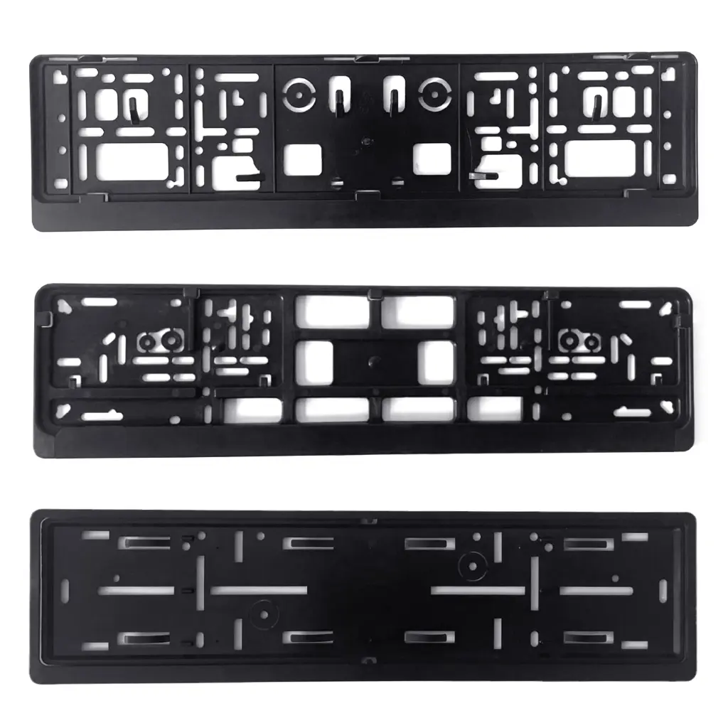 Number Plates Holder Black License Plates Holder Mount EU Standard License Plate Frame Cover Anticorrosions Holder