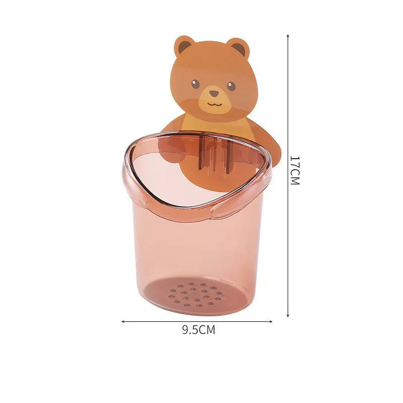 Cốc gấu nâu dán tường siêu dính 1