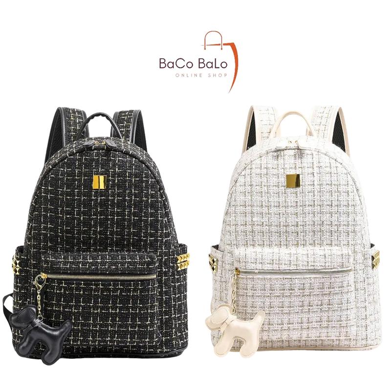Balo Đi Học Size 40 Chất Liệu Dạ Kim Tuyến Hàng Quảng Châu