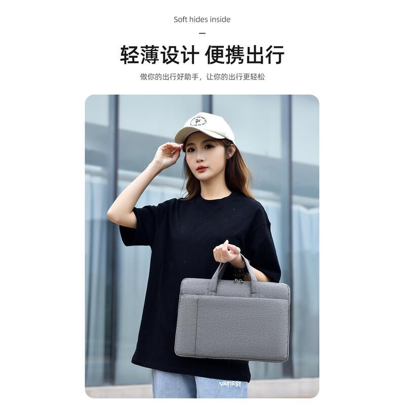 Product Introduction of New 15.6-inch laptop bag, minimalist handbag, business portable briefcase, can be printed 2