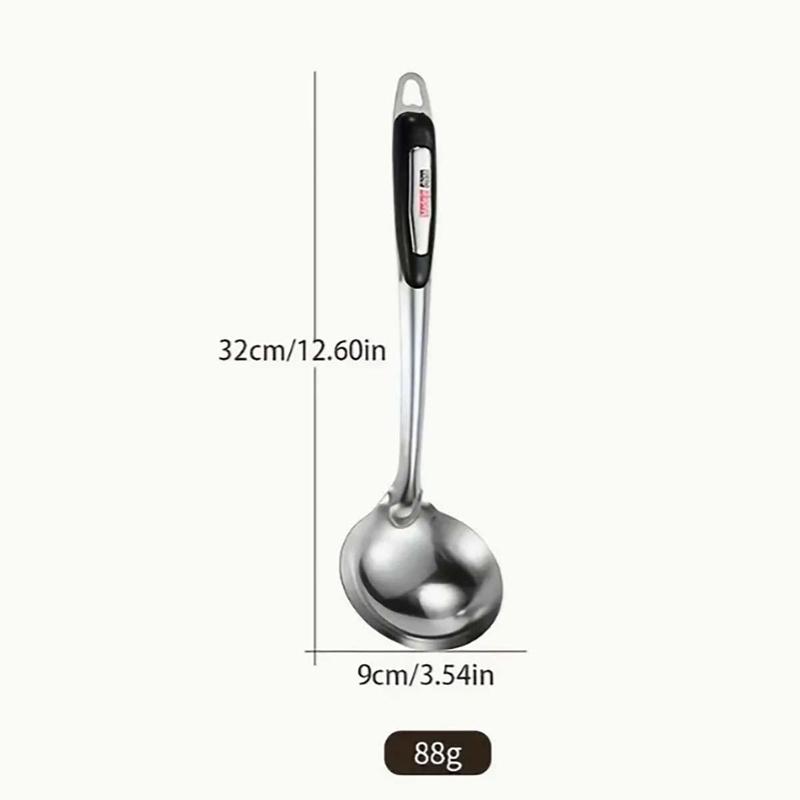 Product Introduction of Stainless Steel Kitchen Cooking Utensils Set, 4 Count/set Including Spatula & Slotted Spatula & Spoon & Colander Spoon, Kitchen Cooking Utensils for Home Use 3