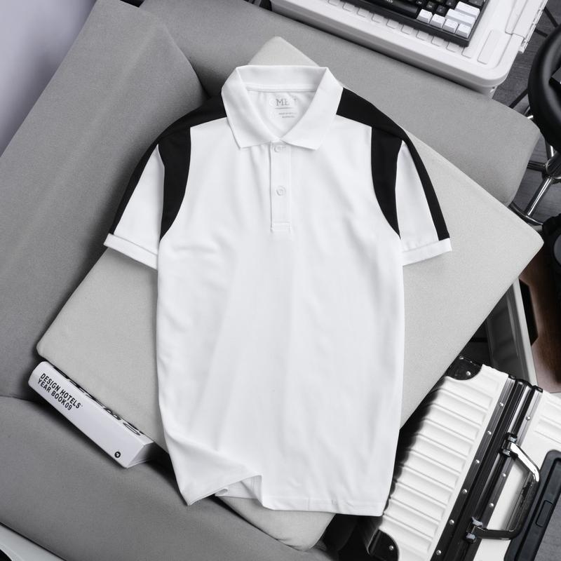 OMP8 Áo thun polo nam Omen phối tay
