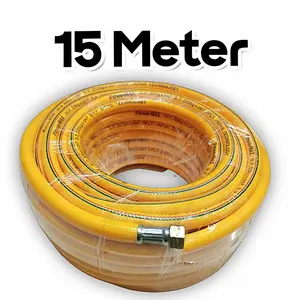 15 Meter Selang Tekanan Tinggi Sprayer Air Angin Steam Doorsmeer