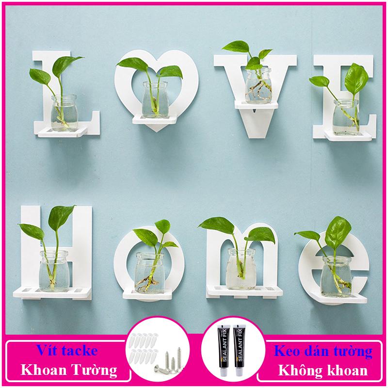  Kệ gỗ decor chữ Love chữ Home in hoa chất liệu gỗ nhựa cao cấp chống nước tuyệt đối Kệ Sách Trưng Bày Decor Phòng Đựng Sách Treo Tường Trang Trí Nhà kego 