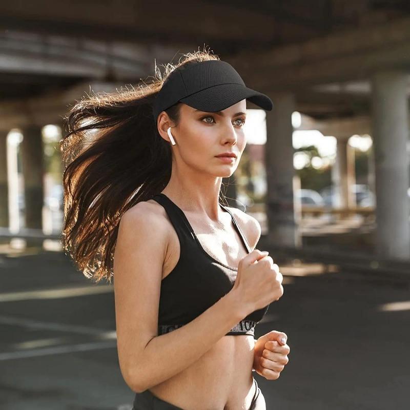 Sun Hat Women Baseball Cap Summer White Sun-Proof Caps Empty Top Visors Seaside Outdoor Sport Tennis Golf Hat 2