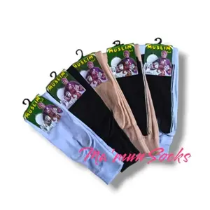 Kaos Kaki Jempol Muslim Polos Telapak Hitam Sebetis Spandek Polyester Termurah