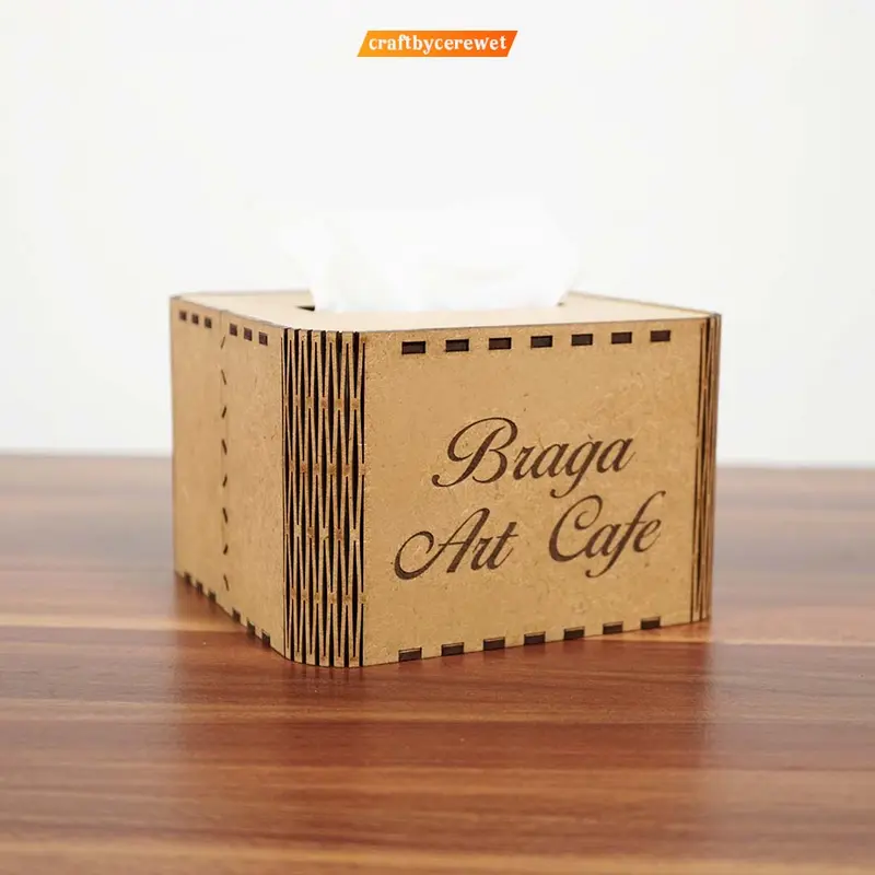 Box / Kotak Tissue  Elegan kayu ( Custom Nama) 3