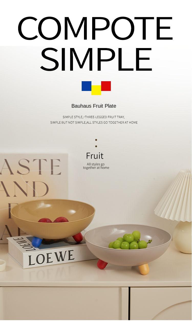 Product Introduction of Creative snack tray, candy tray, fruit tray with high aesthetic value, living room coffee table, fruit tray, household dried fruit tray, high footed fruit tray 1