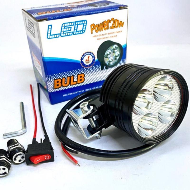 Đèn L4 ngắn 3 chế độ, cho xe máy, xe điện 12v, 48v siêu sáng