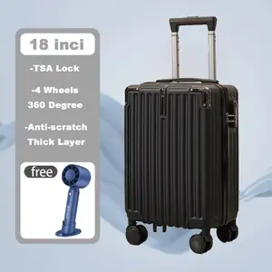 Rivali Suitcase 18 inci Kabin & Bagasi tahan lama, anti benturan, tebal, dengan kombinasi kunci RBP-109 Koper