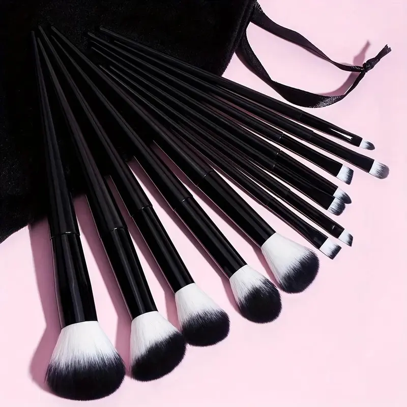 Makeup Brush Set, 13pcs/set Soft Fluffy Professional Cosmetic Foundation Powder Eyeshadow Kabuki Blending Make Up Brush with Bag, Makeup Tool 7