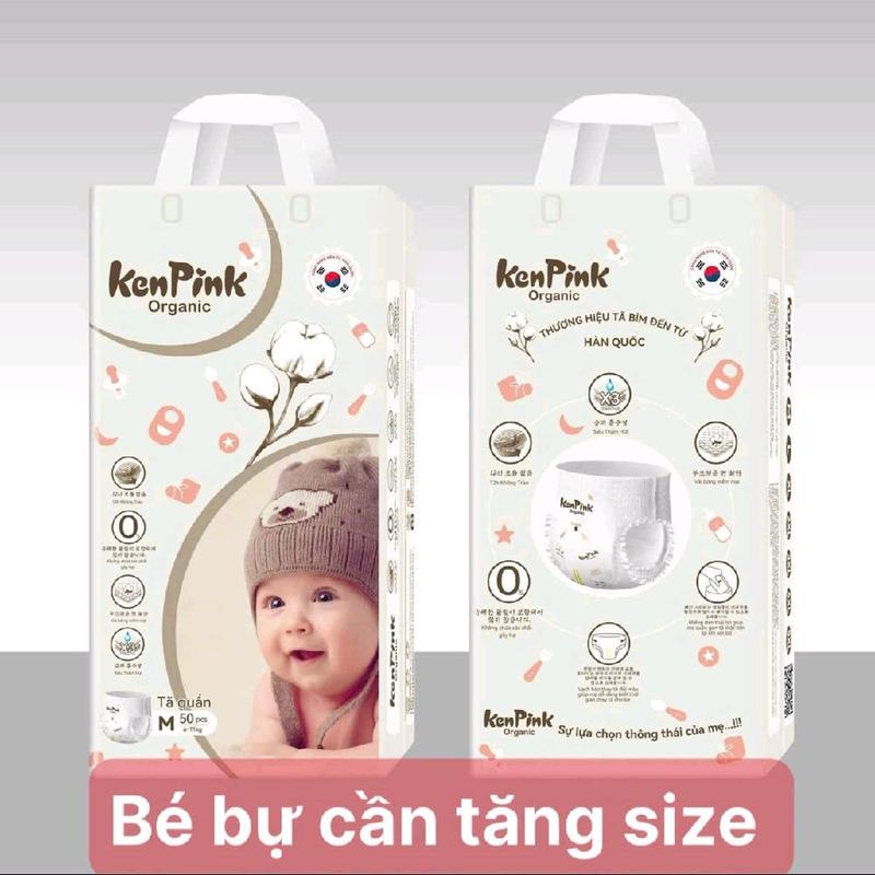 BỈM KENPINK organic công nghê hàn mỏng nhẹ an toàn cho bé (bé bự cần tăng size) Cho Bé Bỉm Quần Cho Bé