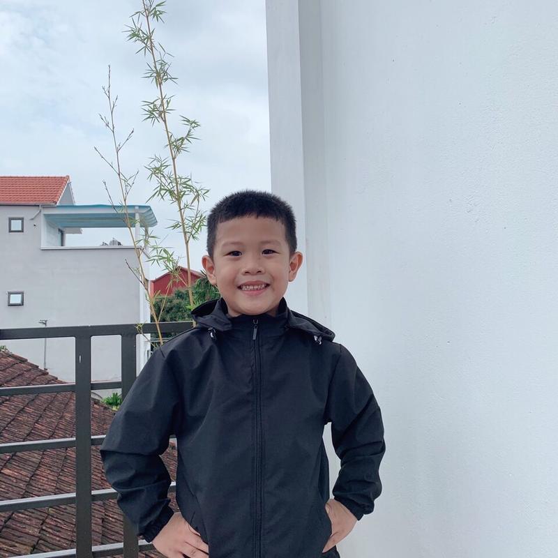 Áo khoác gió 2 lớp lót lưới cho bé trai, bé gái (15-40kg)