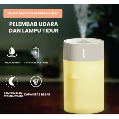 [COD] Humidifier Pelembab Udara, Pengharum Ruangan dan Lampu Tidur 0
