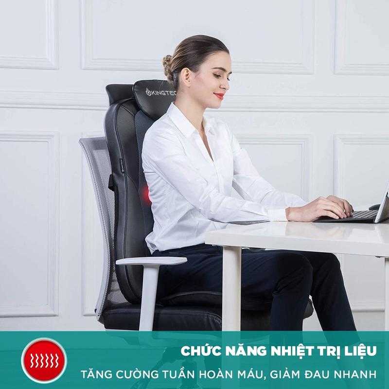 Đệm, Ghế Massage KINGTECH KC-500S - Mát Xa Lưng 3D Chuyên Sâu, Kết Hợp Tính Năng Nhiệt Hồng Ngoại - Chính Hãng 7