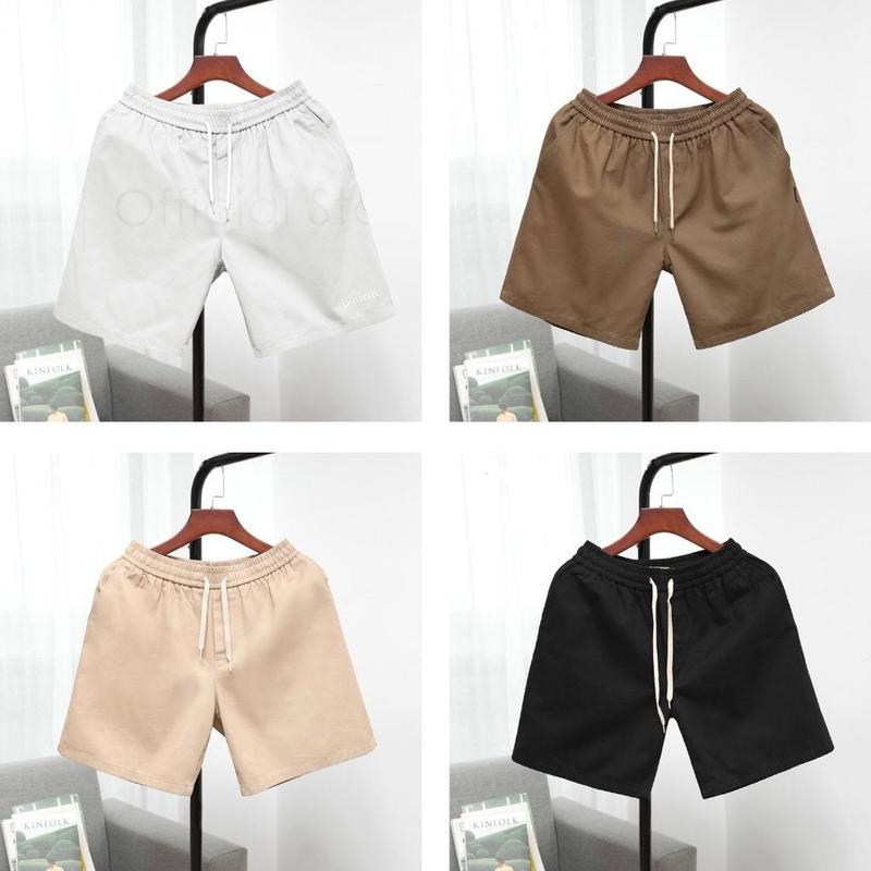 Quần Short Kaki VINTINO Form Đùi Cộc Vải Kaki Gió Cạp Chun Có Túi Đen Menswear Nam