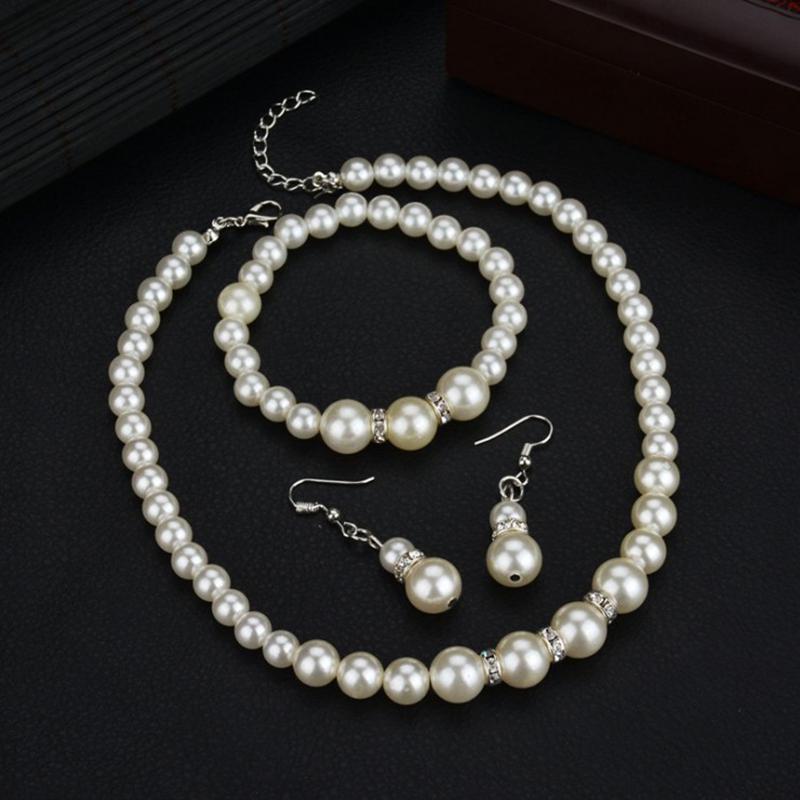 Product Introduction of Women   Necklaces Bangles Earrings Wedding Charm  Set Gift 15