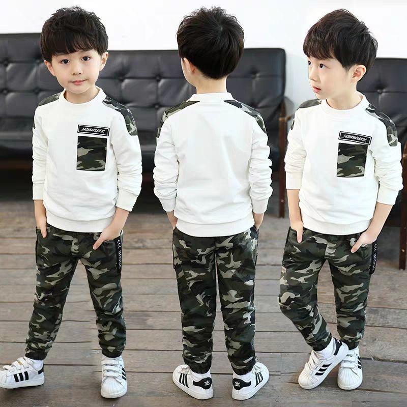 Quần Áo Trẻ Em, Bộ Đồ Rằn Ri Thường Ngày Cho Bé Trai, Hàng Mới Về Cho Mùa Thu, Thích Hợp Cho Trẻ Trung Và Lớn, Bộ Đồ Thể Thao Mùa Hè, Hợp Xu hướng 4