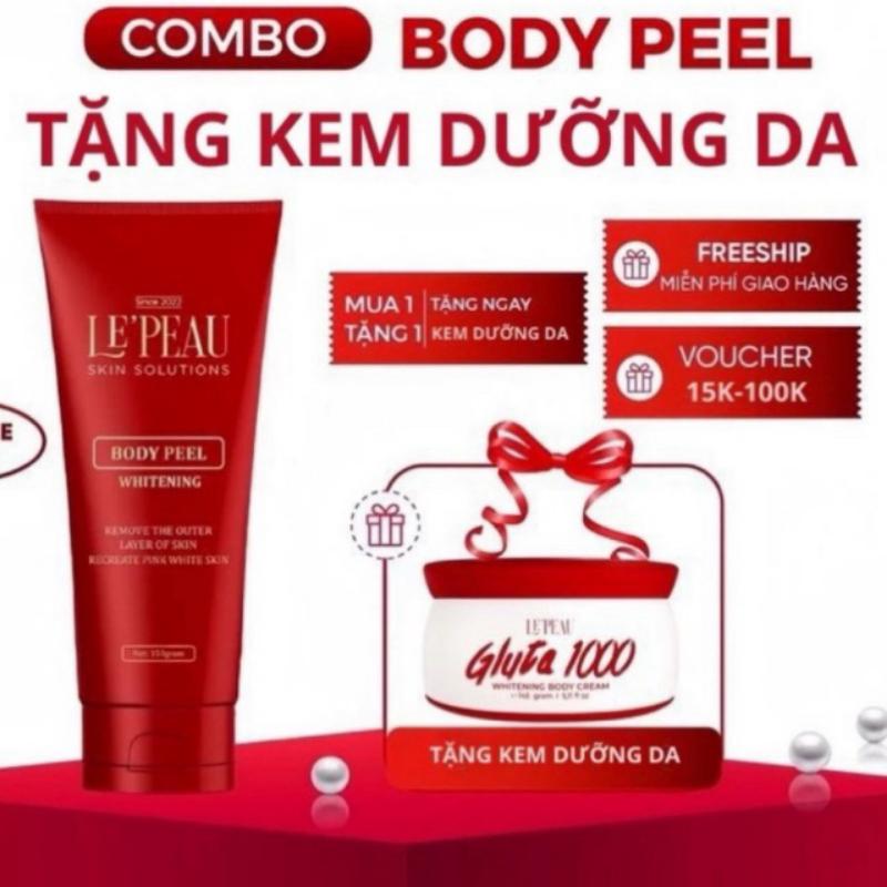 FREE SHIP Kem bong da Peel nách Retinol peel chân peel body khử thâm làm trắng da toàn thân Lepeau - chính hãng C