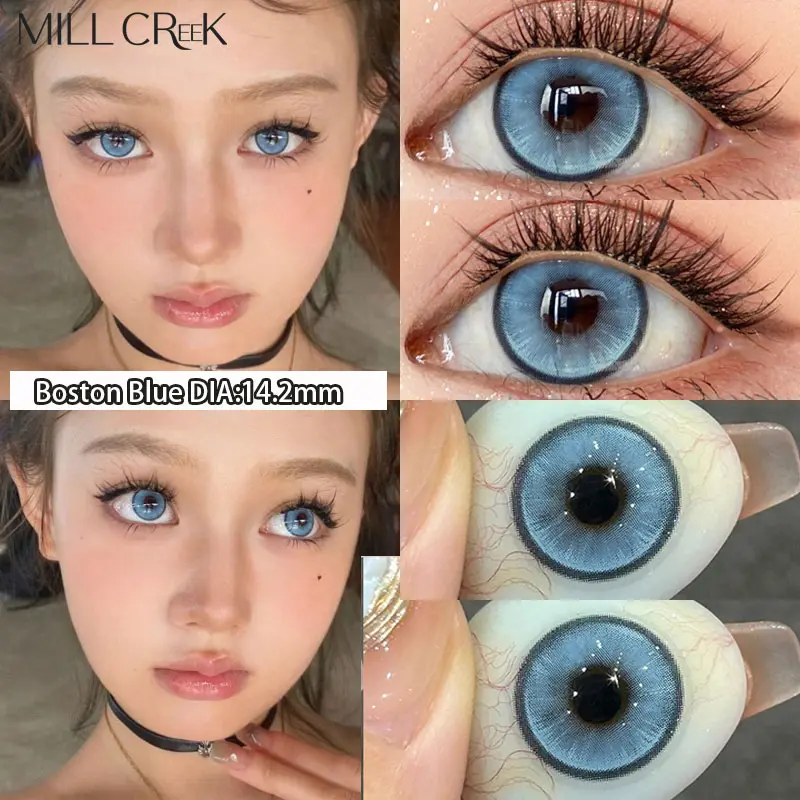 Mill Creek 【Manhattan Green】Green Contact lens DIA:14.2mm Grey