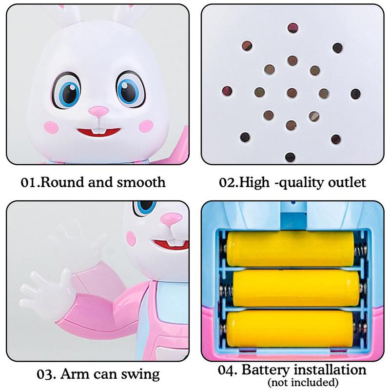Product Introduction of Đồ Chơi Robot Thỏ Nhảy Múa, Hát Bài, Trống Âm Nhạc Thỏ Điện Tử Quà Tặng Đồ Chơi Thú Cưng Robot Dễ Thương Beat G1Q9 33