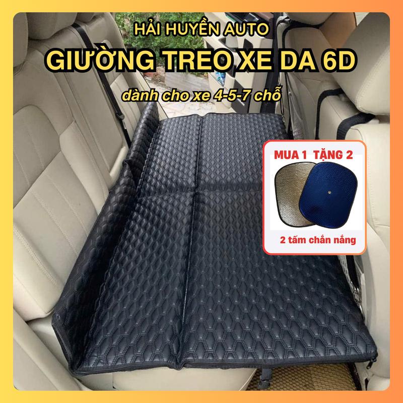  Giường Treo Ô Tô Da 6D Dày 3,5cm Cấu Tạo 6 Lớp Phụ Tùng Chất Lượng Cao Cho Xe 4-5-7 Chỗ 