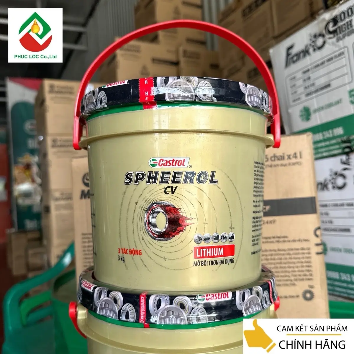 Mỡ Castrol Spheerol CV 3Kg là loại mỡ bôi trơn với chất làm đặc lithium, dầu gốc chất lượng cai và hệ phụ gia tiên tiến sử dụng cho vòng bi, moay ơ bánh xe và ổ đỡ Phụ Tùng mỡbòđen