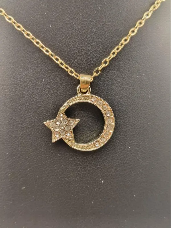 Star Design Pendant Necklace for Women, Fashion Jewelry for Party, Daily Clothing Decor, Trendy All-match & Exquisite Jewelry for Birthday Gift 3