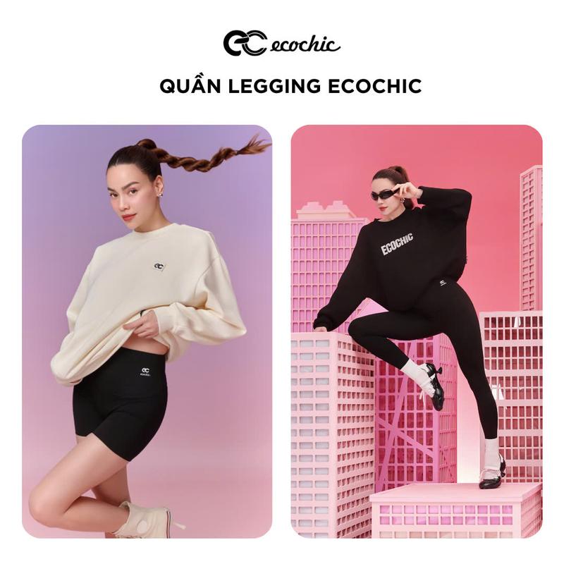 Quần Legging Nữ ECOCHIC A689 Dáng Dài Cạp Cao Siêu Nâng V3 Full Hộp Chuẩn Đúc Su Co Giãn 4 Chiều Nữ Women